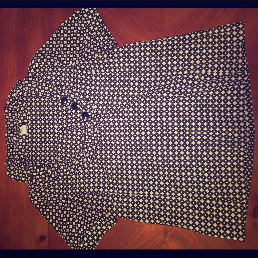 Short sleeve ruffle collar blouse from jcrew *